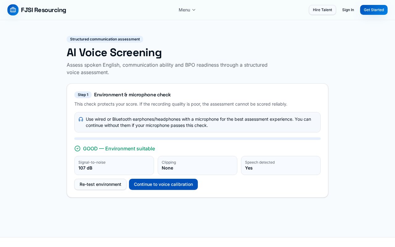 AI Voice Screening